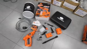 มีตัวเลือก 🎃PUMPKIN🎃 ปืนอัดฉีดน้ำแรงดันสูง แบตเตอรี่ INF-50WG (50321) 20V 50 บาร์ ปืนฉีดน้ำ ไร้สาย ปืนฉีดน้ำแบตเตอรี่