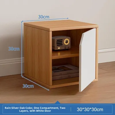 gumahus | Living Room Storage Bookshelf with Door