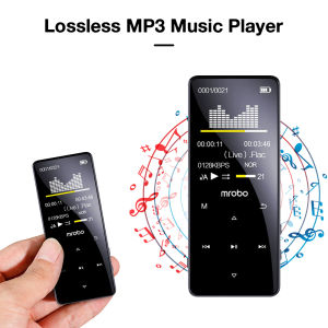 MP3 MP4 Bluetooth HiFi Music Player Digital Audio Music Player Portable Metal Walkman Support FM Alarm Clock Stopwatch E-book Built-in Speaker 4GB Memory
