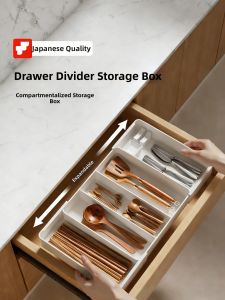 FAJIENUO | Kitchen Utensil Organizer Storage Box