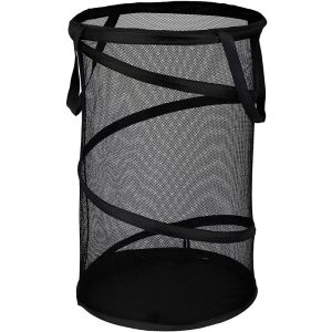 Folding Dirty Laundry Sorting Basket Large Mesh Yarn Storage Bag Frame Bucket Laundry Organizers Storage Pouch Storage Organizer