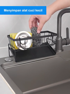 Rak Pengering Sponge Sabun | Rak Cuci Piring | Rak Dinding Wastafel Multifungsi Plastik