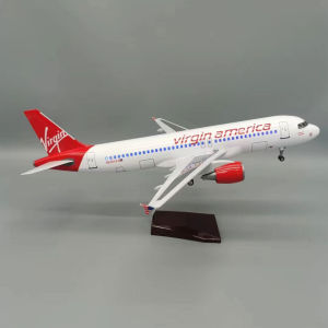 Mô Hình Máy Bay Virgin America A320 Bằng Nhựa Resin 47cm Đồ Chơi Cho Trẻ Em Mô Hình Máy Bay Thu Nhỏ Đúc Nguyên Khối Lớn Quà Tặng Kèm Cảnh Báo An Toàn