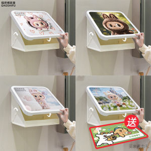 Hộp Đựng Đồ Phòng Tắm Labubu Túi Đựng Quần Áo Treo Tường Trang Trí Tường Phòng Tắm Đồ Dùng Vệ Sinh Cá Nhân Đồ Dùng Nhà Bếp