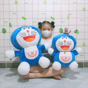 GẤU BÔNG MÈO DOREMON DORAEMAN NOBITA GẤU BÔNG SIÊU MỊN KHÔNG NHĂN GÒN MỀM AN TOÀN CHO DA BÉ