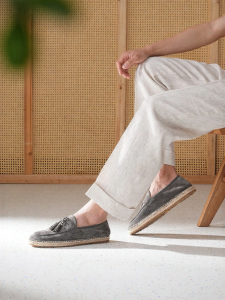 Truffaut | Leather Casual Loafers Male Calf Suede Summer Old Money Style