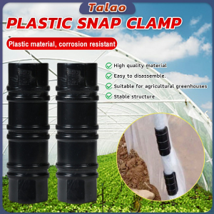Talao Greenhouse Frame Pipe Clip Fixed Pipe Clamps Plastic Black Snap Clamp