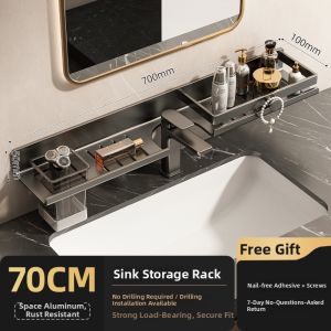 youqin | Hole-free Wall-mounted Bathroom Storage Shelf