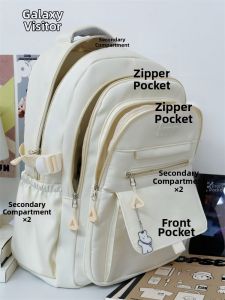YINHEFANGKE | Japanese Minimalist Style Student Backpack Large Capacity Versatile