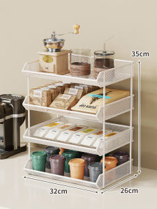 Tea Bag Coffee Capsule Snack Organizer Shelf Multi-layer