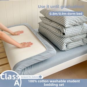 NAIYOUCHENG | College Dorm Bedding Set 100% Cotton Four Seasons