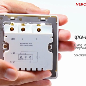 Decora Q7CA-W 30A 220-240V 1 Gang Hotel Key Card Time Delay Switch - White