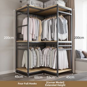 Corner Open-type Coat Rack