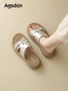 Agsdon | Pregnant Summer Outdoor Slippers Thick Sole Suitable For Beach And Dress