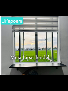 Foldable Table With Bracket Wall Mounted Floating Table Meja Lekat Dinding Foldable Wall Rack Meja Lipat Study Table Bedside Table Computer Table