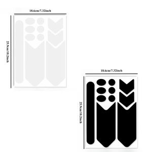 Carbon Fiber Transparent Bicycle Chain Protection Stickers Anti-Scratch Protective Film for Motorcycle MTB Bike Frame and Fork