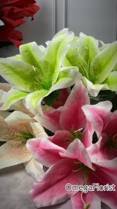 Bunga Lily Bintik Jumbo X5 Artificial / Bunga Hias / Bunga Dekor cocok untuk ruang tamu kantor rumah / COD