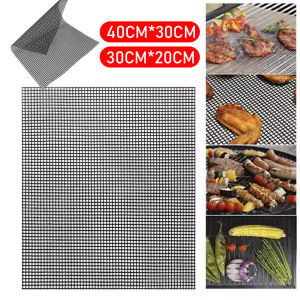 YESPERY แผ่นตาข่าย บาร์บีคิว นำกลับมาใช้ใหม่ ใช้เฉพาะอย่างบาร์บีคิว สำหรับใช้ในครัวเรือนก้นไม่ติดอุณหภูมิ ปรับแต่งแคมป์ แดกหมาย 24 วันข้างต้น