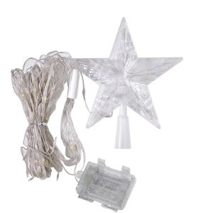 [Ueb Flagship Mall]Waterfall Christmas Tree Light with Topper Star Star String Lights for Wedding Party Home Holiday Decor