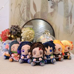 Hot Japan Anime Demon Slayer Akaza Rui Iguro Obanai Tanjirou Kamado Nezuko Agatsuma Zenitsu Keychain Plush Toys Doll Gift!