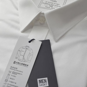 White Shirt Men Short Sleeve Summer Business Silm Pure Business Working Formal Wear Long Sleeve White Blouse Wedding