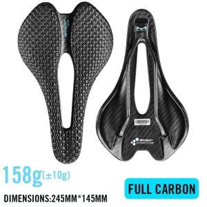 RYET Ultralight Bicycle Saddle 3D Printed Saddle Carbon EVA 245x145mm Bike Seating for MTB Gravel Road Bike Saddle Bicycle Parts
