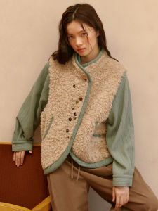 Vintage Reversible Lambswool Womens Vest