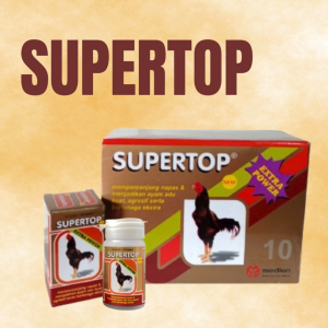 1 DUS SUPER TOP NEW 10 KAPSUL - penambah stamina&tenaga ayam jago super strong ayam aduan