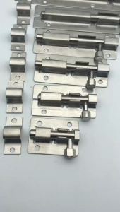 Heavy-Duty Thickened Stainless Steel Door Lock Latch Slide Barrel Bolt Clasp Set (with screw)Stainless Door Latch Barrel