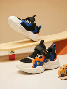 XTEP | Children Breathable Mesh Velcro Running Shoes