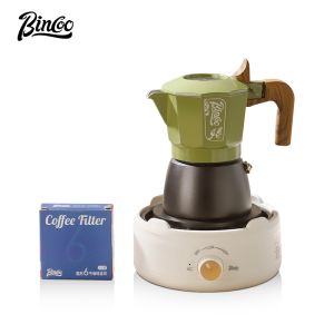 Bincoo Moka Pot Double Valve Small Coffee Machine Home Espresso Coffee Pot Set Coffee Utensils 2 people