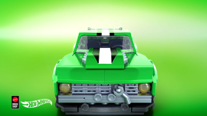 Mattel Brick Shop Hot Wheels Custom ’68 Camaro Building Toy Kit (289 Pieces) For Collectors (JFT16)