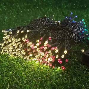 Others | Solar Christmas Lights Solar String Lights Outdoor Waterproof Green Wire with 8 Modes Christmas Tree Lights Garden Lawn Decor