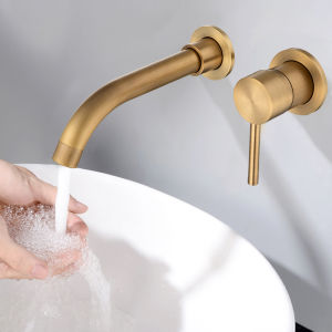 JUNSHEN | Vintage Style Antique Brass Wall-Mounted Faucet Mixer