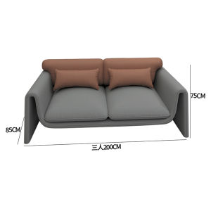 Modern Minimalist Luxury Office Reception Sofa Beauty Salon Waiting Area Three-Seater Double-Seater High-Density Rebound Sponge