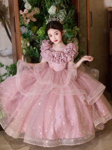 Dinielephant | Princess Dress for Girls 2026 New Summer Childrens Dress Absolutely Gorgeous Little Girls Rich Family Heiress Formal Dress Summer Style