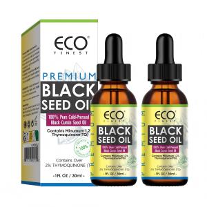 ECO finest-Black Cumin Seed Oil For Hair Growth Thicken Hair Cold Pressed Liquid Nourish Nail Skin Anti-oxidant Body Massage Oil