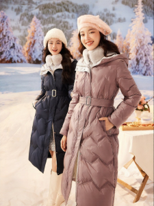 Koradior | Heavy-duty Insulated Goose Down Jacket with Rabbit Fur Hood