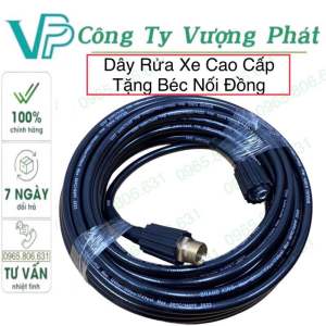 Ống Dây Xịt Rửa Xe Áp Lực Cao 5 Lớp Lõi 10M-15M- 20M-30M [Ren 22mm-22mm ]