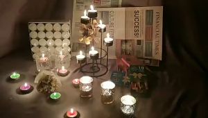 907 - Paket isi 10pcs Lilin Pembakar Minyak Aromaterapi Tidak Beraroma Unscented Candle Light in Cup