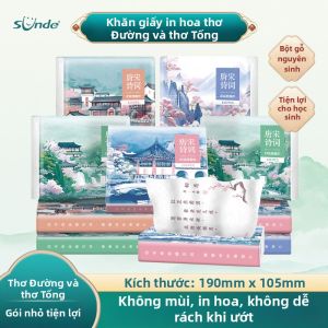 SUNDE | Khăn Giấy In Thơ Đường Tống