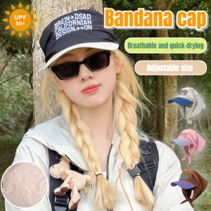 Female summer personalized strap sun hat letters embroidery duck tongue hat sunshade turban hat