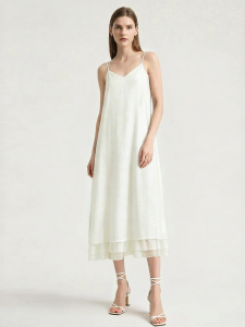 AMII | Collage Material Splicing Chiffon Dresses