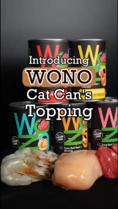 Wono(400g x12 Tin) Grain Free True Meat All Life Stages & Breeds Cat Can Food Cat Wet Food Makanan Kucing Basah 猫罐