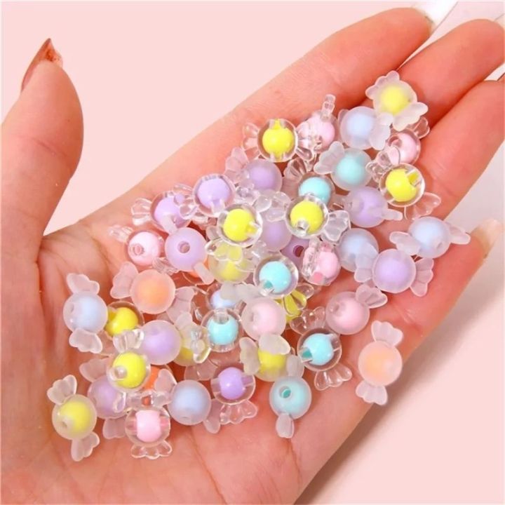 50 pcs manik isi model permen/ manik manik DIY | Lazada Indonesia