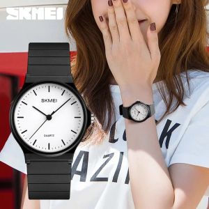 SKMEI 1419 Luxury Quartz Watches for Women Silicone Waterproof Simple Sports Woman Wristwatches Girls Clock Gift Montre Femme