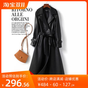 เสื้อแจ็คเก็ตหนังแท้ยาวปานกลางสำหรับผู้หญิง เสื้อคลุมขนสัตว์ทรงสลิมฟิตสไตล์เกาหลี ฤดูใบไม้ร่วง 2025 เสื้อคลุมแฟชั่นสำหรับผู้หญิง