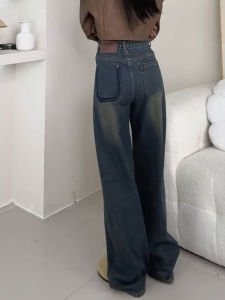 MANMI | Quần Jeans Ôm Cao Waisted Xòe Dưới
