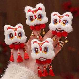 การ์ดผมสไตล์จีนสำหรับเด็กผู้หญิงเครื่องประดับผมปีใหม่แฟนๆหมวก Hanfu คลิปผมมีสไตล์โบราณของขวัญปีใหม่