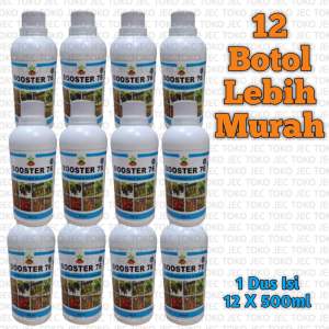 Pupuk Booster 76 Kemasan 500ml Paket 12 Botol Pupuk Buah